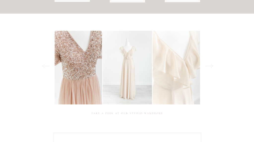 Jessica Green Photography Website Refresh Wardrobe Canvas